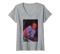 Femme Fatboy Slim Big Beat DJ Norman Cook Live par Andy Willsher T-Shirt avec Col en V