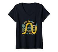 Femme Fatigue Chronique - on My Way to Recover from me/CFS T-Shirt avec Col en V