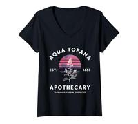 Femme Feminist Aqua Tofana Apothicaire Pro Choice T-Shirt avec Col en V