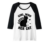 Femme Femme Aimant Les Chats - Costume de Chat pour Fille Manche Raglan