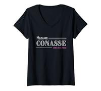 Femme Femme humour connasse-Je suis une conasse avec classe drôle T-Shirt avec Col en V