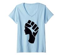 Femme Femme Vie Liberté Iran Zan Zendegi Azadi T-Shirt avec Col en V