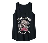 Femme Feral Moms Social Club Femme féroce Demon Art Débardeur