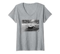 Femme Ferrari 330 P2 Spyder John Surtees Le Mans Race 1965 T-Shirt avec Col en V