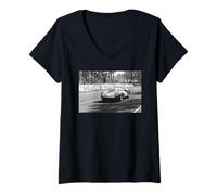 Femme Ferrari 330 P2 Spyder Le Mans Race John Surtees 1965 T-Shirt avec Col en V