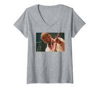 Femme Festival de Lecture en Direct de Neil Young, Chanteur américain 1995 T-Shirt avec Col en V