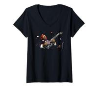 Femme Festival Pop d'été B.B. King of The Blues 2002 T-Shirt avec Col en V