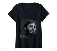 Femme FIDEL CASTRO T-Shirt avec Col en V