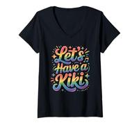 Femme Fière de la célébration Arc-en-Ciel de la Gay Pride, Une alliée Trans Lesbienne LGBT T-Shirt avec Col en V
