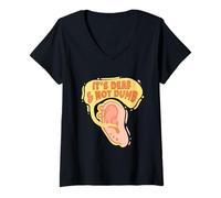 Femme Fierté Sourde Perte Auditive ASL T-Shirt avec Col en V