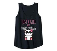 Femme Fille qui aime les pandas Cute Kawaii Pandas Débardeur