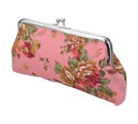 Femme Fille Toile Porte-monnaie Changement Sac à Main avec KISS CLAP MOINSCHAPIES Monnaie Portefeuille pour Fête de Jour Soirée Vintage Bijoux Pochette, b, Mass Beauty