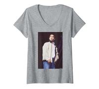 Femme Finley Quaye Reggae Soul Singer par Andy Willsher T-Shirt avec Col en V