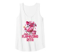 Femme Flamazing Rita Pink Flamingo Tropical Beach Scène Femme Débardeur