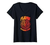 Femme Flame in Human Form T-Shirt avec Col en V
