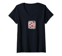Femme Fleurs - His Mercies Are New Every Morning T-Shirt avec Col en V