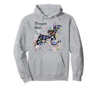 Femme Floral Dragon Girl Fantasy Lovers Sweat à Capuche