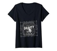 Femme Follow Gravity It's The Law - T-Shirt avec Col en V