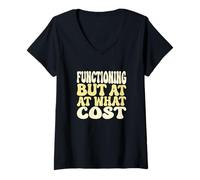 Femme Fonctionnement mais à Quel Prix Design travailleur Industriel T-Shirt avec Col en V