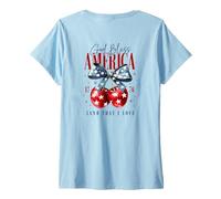 Femme Fond d'écran God Bless America 1776 Terre Que J'aime T-Shirt avec Col en V