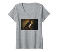 Femme Foo Fighters : Dave Grohl, Live in Your Honor 2005 T-Shirt avec Col en V