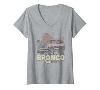 Femme Ford Bronco Desert 1966 T-Shirt avec Col en V