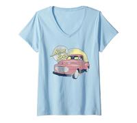 Femme Ford Trucks 1950 F1 Bonus Built T-Shirt avec Col en V