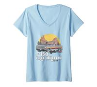 Femme Ford Trucks F150 Desert Ride T-Shirt avec Col en V