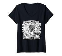 Femme Formule Mathématique De L'entraîneur De Padel - Padel T-Shirt avec Col en V