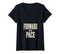 Femme Forward is a Pace Back of Pack Runner Mantra T-Shirt avec Col en V