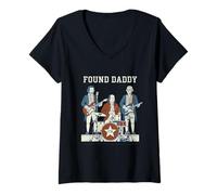 Femme Founding Daddies American Revolution Band 1776 T-Shirt avec Col en V