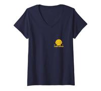 Femme "Français" - le Camino de Santiago T-Shirt avec Col en V