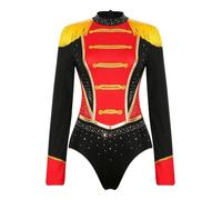Femme Franges Bodysuit Combinaisons Une Piece Ballet Leotard Danse Noir M
