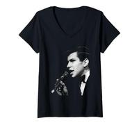 Femme Frank Sinatra Jr., Acteur de Sentimental Over You (1964) T-Shirt avec Col en V