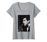Femme Frank Sinatra Jr Acteur Sentimental Over You 1964 T-Shirt avec Col en V