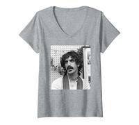 Femme Frank Zappa Hot Rats Les mères de l'invention Virginia Turbett T-Shirt avec Col en V