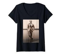 Femme Frankenstein Dapper Frankenstein Monstre en Costume d'halloween T-Shirt avec Col en V