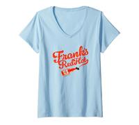 Femme Frank's RedHot Sauce Logo with Bottle Funny T-Shirt avec Col en V