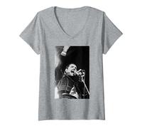 Femme Freddie Mercury Queen British Rock Live | NEC Arena The Works T-Shirt avec Col en V