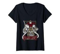 Femme Frédéric Barberousse T-Shirt avec Col en V