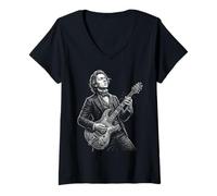 Femme Frederic Chopin Compositeur T-Shirt avec Col en V