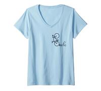 Femme Frère Cycliste Cyclisme Vélo Oncle T-Shirt avec Col en V