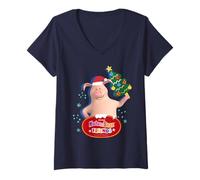 Femme Friends. Christmas Rosie T-Shirt avec Col en V
