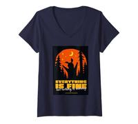 Femme Friends. Everything is Fine T-Shirt avec Col en V