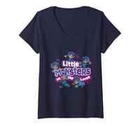 Femme Friends. Little Monsters T-Shirt avec Col en V