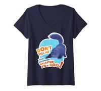 Femme Friends. Where is Homework? T-Shirt avec Col en V