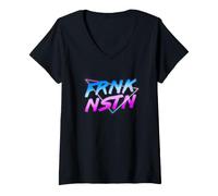 Femme FRNK NSTN (Édition Triangle) T-Shirt avec Col en V