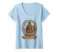 Femme Frog Knight Shield Maiden on Duty Renaissance Fair T-Shirt avec Col en V
