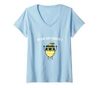 Femme Fruit Citrons Voleurs Humour Plus Un Zeste Citron Voleur T-Shirt avec Col en V