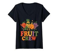 Femme Fruit Crew - Les fruits les plus cool de la planète T-Shirt avec Col en V